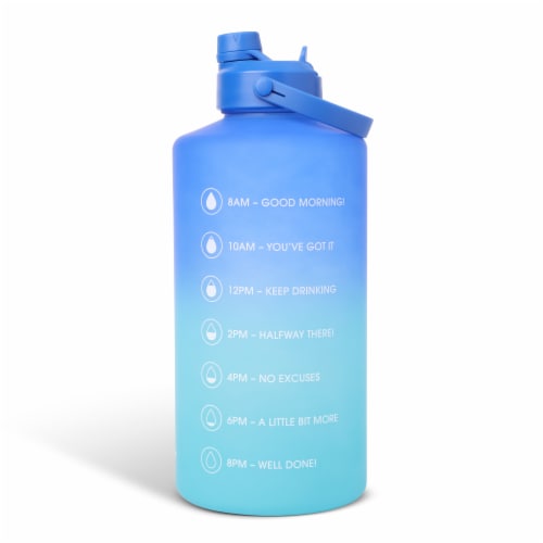 Manna Dual Lid Bottle - Blue Ombre Perspective: left