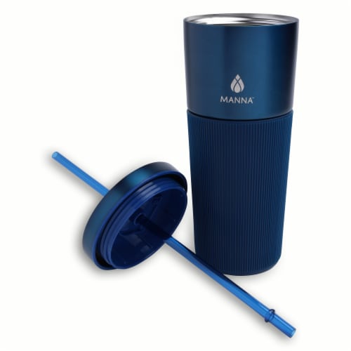 Manna™ Mug Tribeca Tumbler 24 oz Dark Blue Perspective: left