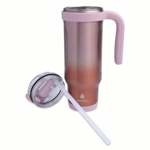 Manna™ Shimmer Mug - Rasberry Perspective: left