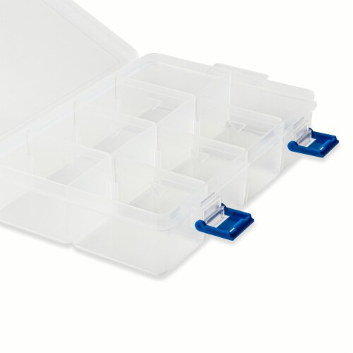 Core Home™ 8 Section Snackle Box - Blue Perspective: left