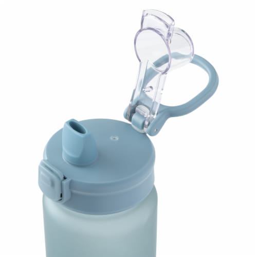 Manna™ Push™ Pastic Bottle Blue Perspective: left