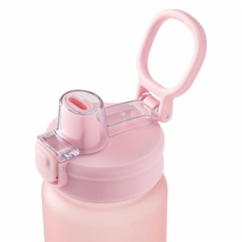 Manna™ Push™ Plastic Bottle Pink Perspective: left