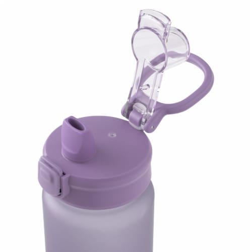 Manna™ Push™ Plastic Bottle Purple Perspective: left