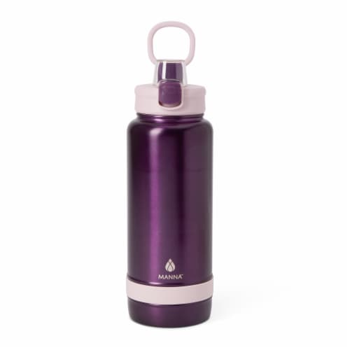 Manna™ Push™ Bottle Purple Metallic Perspective: left