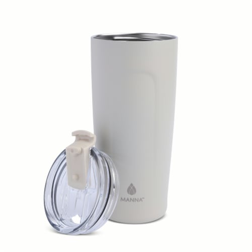 Manna™ Ridge™ Stainless Steel Coffee Tumbler - Grey Perspective: left