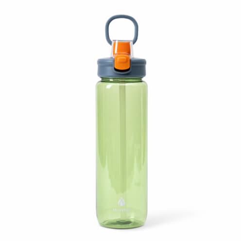 Manna® Push™ Water Bottle - Green Perspective: left