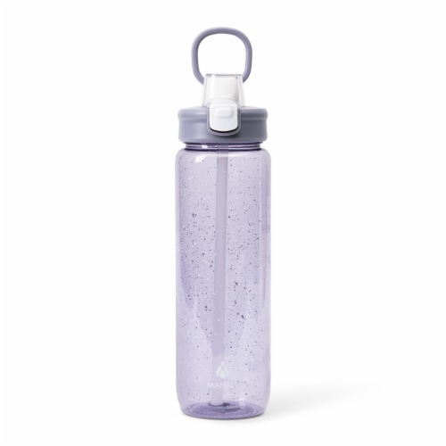 Manna™ Push™ Water Bottle - Purple Perspective: left