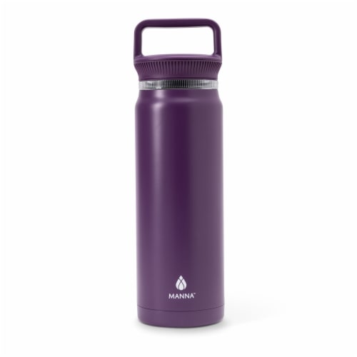 Manna™ Everett™ Stainless Steel Water Bottle - Purple Perspective: left