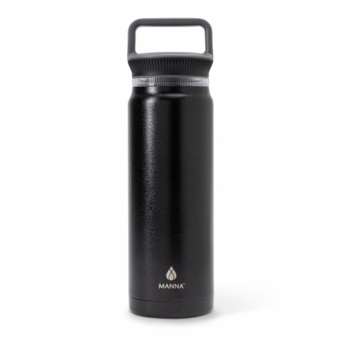 Manna™ Everett™ Stainless Steel Water Bottle - Black Perspective: left