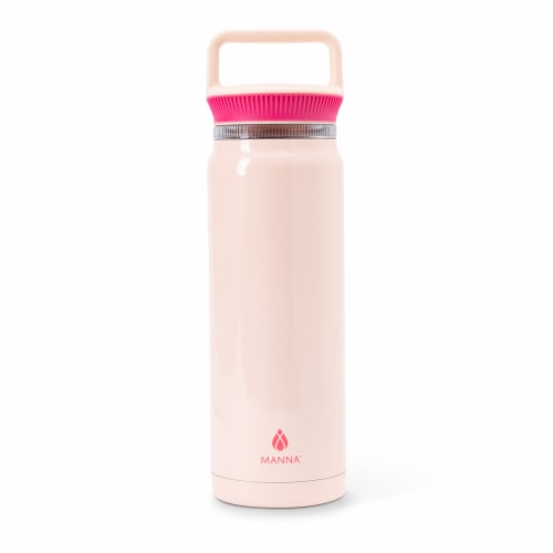 Manna™ Everett™ Stainless Steel Water Bottle - Pink Ombre Perspective: left