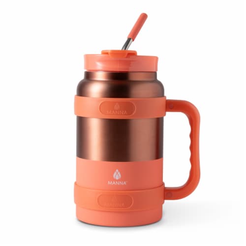 Manna™ Sawyer™ Stainless Steel Bottle - Coral Perspective: left