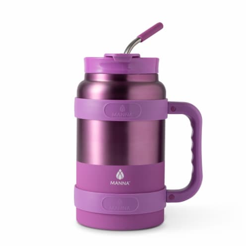 Manna™ Sawyer™ Stainless Steel Bottle - Purple Perspective: left