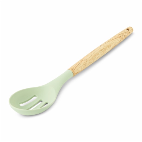 Core Kitchen Silicone Slotted Spoon - Sage Perspective: left