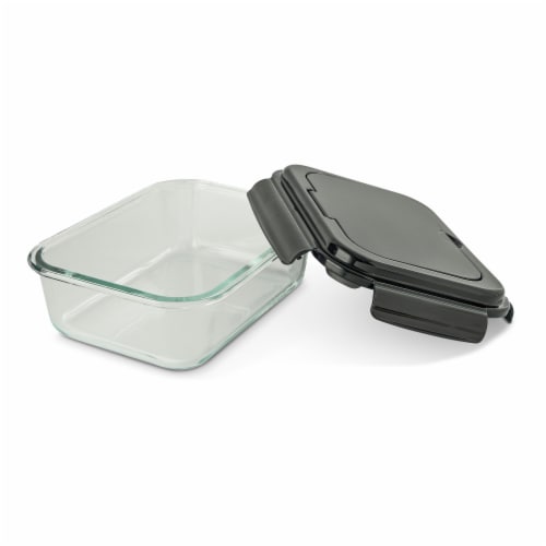 Manna™ Glass Bento Box - Black Perspective: left