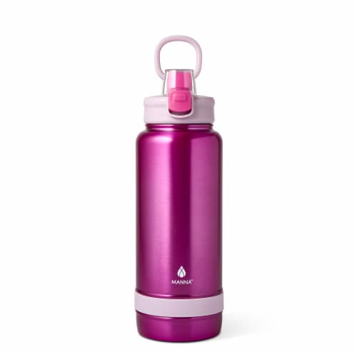 Manna™ Push Bottle - Metallic Pink Perspective: left