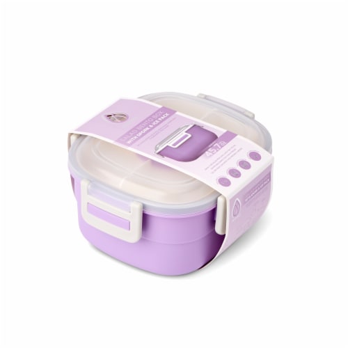 Manna™ Salad Bento Box - Purple Perspective: left