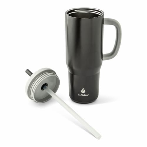Manna™ Handled Tumbler - Black Perspective: left