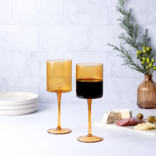 Core™ Home Wine Glass - Amber Perspective: left