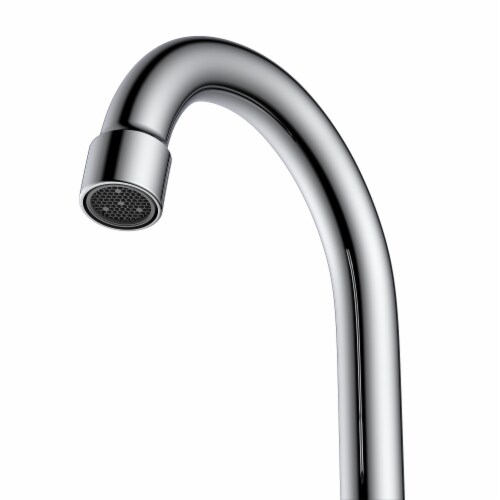 4 in. Double Handle Centerset Double Handle Bathroom Faucet with Drain Kit Included in Chrome Perspective: left