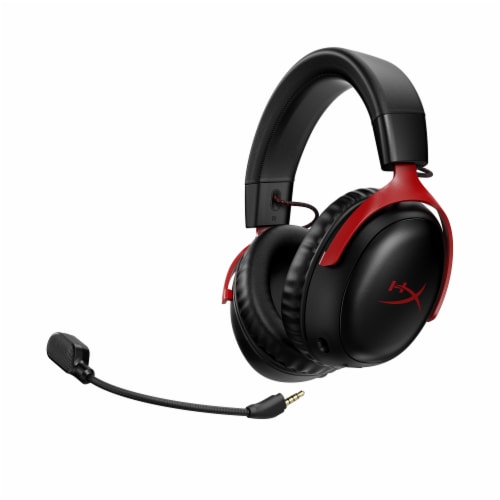 Hewlett Packard HyperX Cloud III Wireless Game Headset - Black/Red Perspective: left