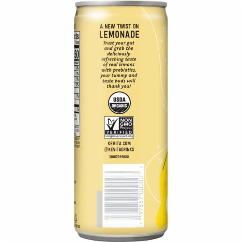 KeVita® Classic Sparkling Lemonade with Prebiotics Perspective: left