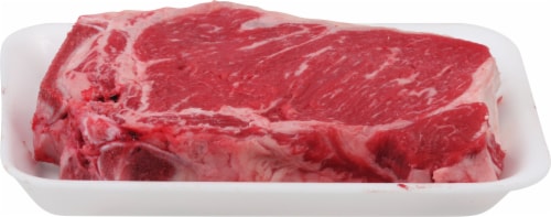 Harris Teeter Rancher Beef Bone-In Strip Steak Perspective: left
