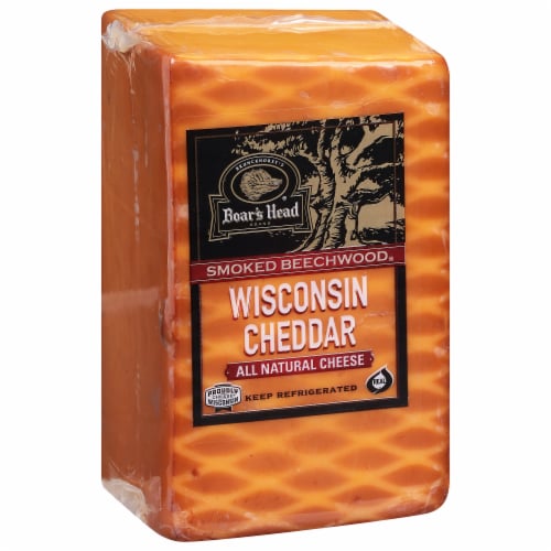 Boar's Head Smoked Beechwood Wisconsin Cheddar Cheese Perspective: left