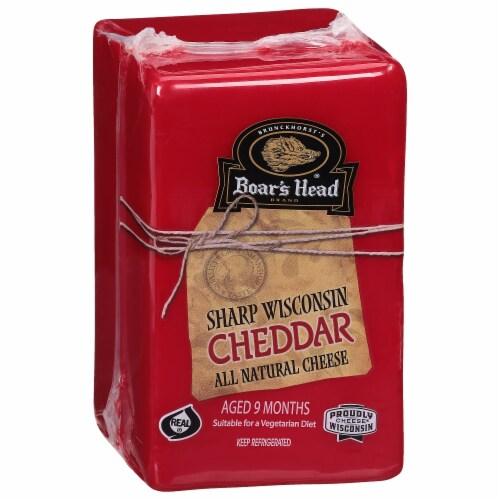 Boar’s Head Sharp Wisconsin Cheddar Cheese Perspective: left
