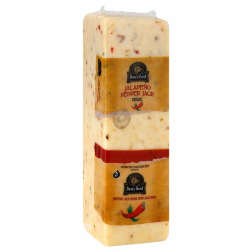 Boar's Head Jalapeno Pepper Jack Cheese Fresh Sliced Deli Cheese Perspective: left