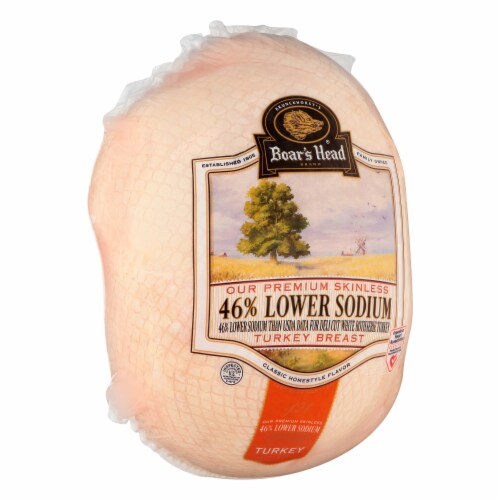Boar’s Head 46% Lower Sodium Turkey Breast Perspective: left