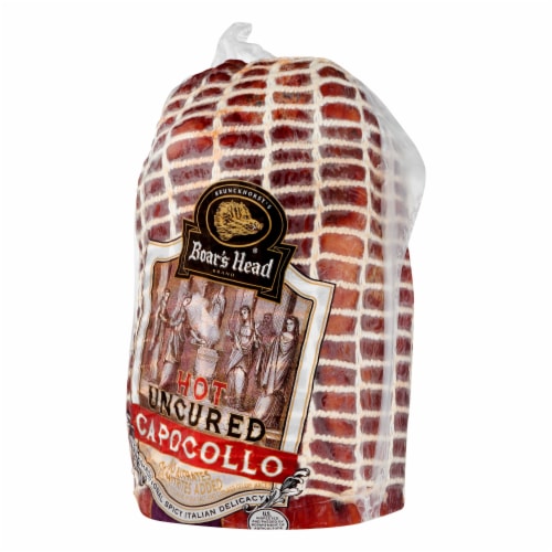 Boar’s Head Hot Uncured Capocollo Perspective: left