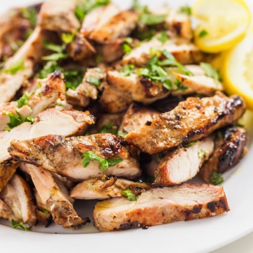 Smart Chicken® Boneless Skinless Chicken Thighs Perspective: left