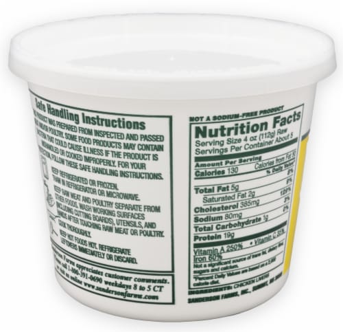 Sanderson Farms® Fresh Chicken Livers Cup Perspective: left