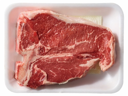 Beef Choice T-Bone Steak (1 Steak) Perspective: left