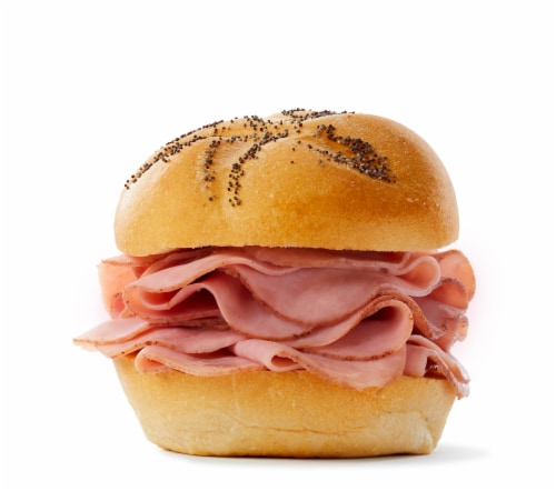 Baked Ham Fresh Sliced Deli Meat Perspective: left