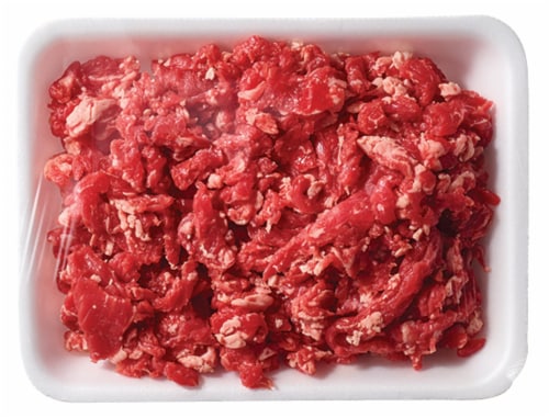 Diced Beef Taco Meat Perspective: left
