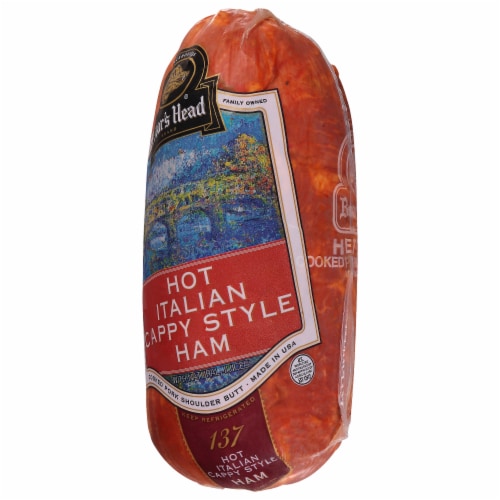 Boar's Head Hot Italian Cappy Style Ham Perspective: left