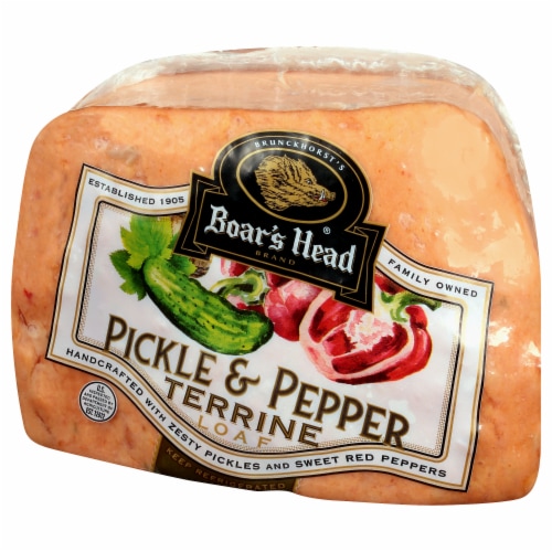 Boar’s Head Pickle & Pepper Terrine Loaf Perspective: left