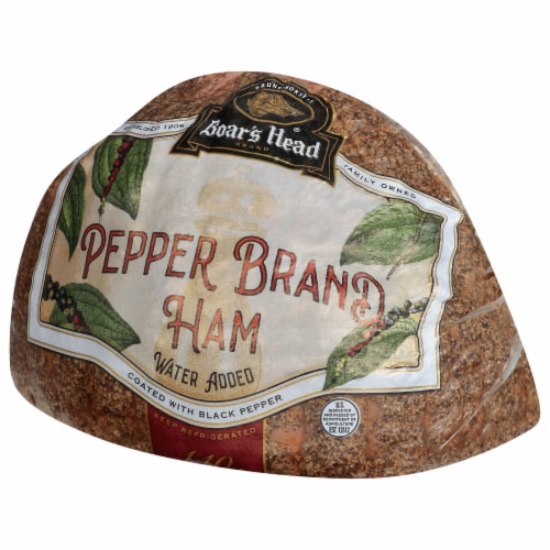 Boar's Head Pepper Brand Ham Perspective: left