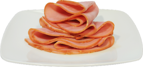 Boar's Head Smoked Honey Coated Ham Fresh Sliced Deli Meat Perspective: left