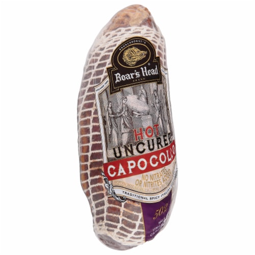 Boar's Head Hot Uncured Capocollo Perspective: left
