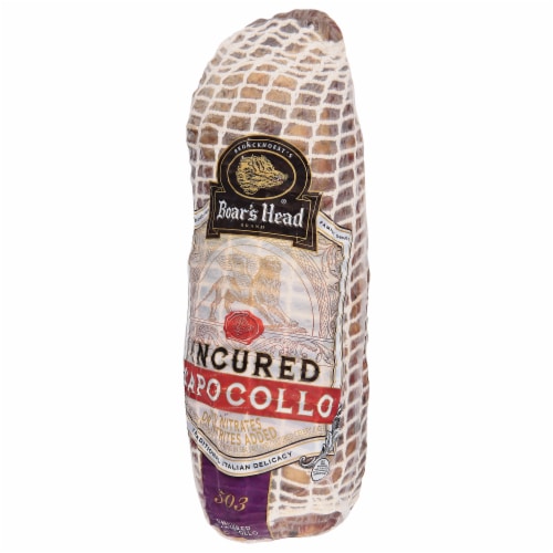 Boar's Head Uncured Capocollo Perspective: left