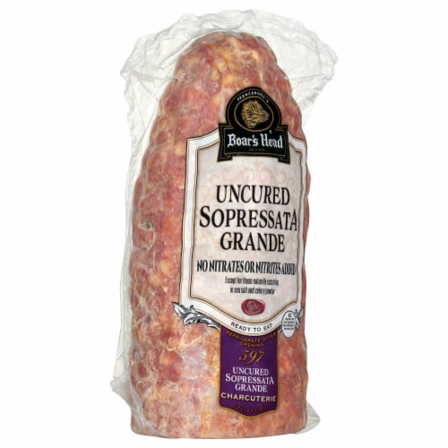 Boar’s Head Uncured Sopressata Grande Perspective: left