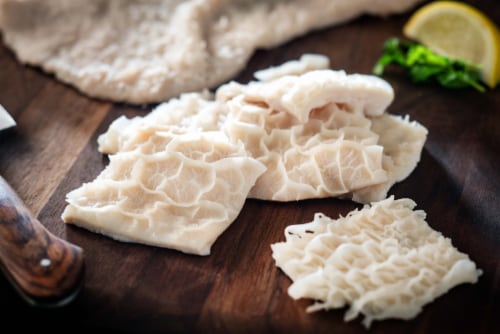 Rumba Meats® Beef Honeycomb Tripe Perspective: left