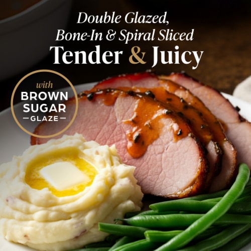 Private Selection® Boneless Spiral Sliced Ham with Brown Sugar Glaze Perspective: left