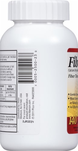Fibercon Fiber Therapy for Regularity Calcium Polycarbophil Caplets Perspective: left