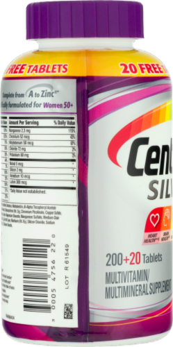 Centrum® Silver® Women's 50+ Multi-Vitamin Tablets Perspective: left