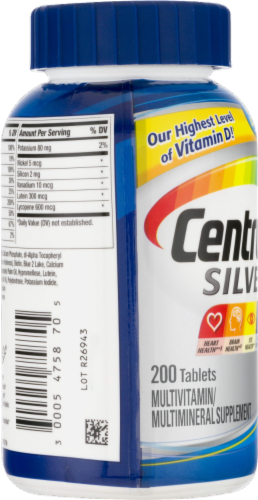 Centrum® Silver® Men's 50+ Multi-Vitamin Tablets Perspective: left