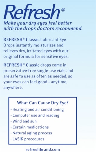 Refresh® Classic Lubricant Eye Drops Perspective: left