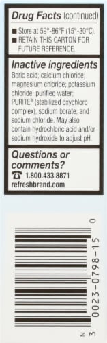 Refresh Tears Lubricant Eye Drops Perspective: left